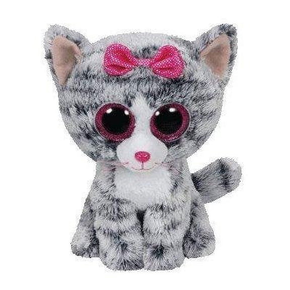 TY Beanie Boos - Willow The Gray Cat (Glitter Eyes) Small 6" Plush