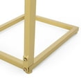 thumbnail image 4 of Mohar Metal Glass Top C-Shaped Side Table, Gold, 4 of 9