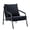 1Black, variant on Ciphrias Accent Chair 26.4 Inch Black Faux Leather Metal Frame for Living Room
