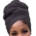 thumbnail image 2 of Minnieouse Turbante Nudo Estilo simple Interior Hijab Sombrero Multiusos Liso A prueba de polvo Pañuelo Transpirable Gorras Pérdida Sombrero Type2 NO2, 2 of 6
