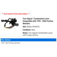 thumbnail image 2 of Turn Signal / Combination Lever - Compatible with 1999 - 2004 Pontiac Montana 2000 2001 2002 2003, 2 of 2
