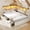 White, variant on Farmhouse Twin Daybed With Bookcase & Charging Station Corner Bed Frame With Led Lights & 2 Storage Drawers