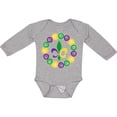 thumbnail image 3 of Inktastic Mardi Gras Beads and Fleur De Lis Boys or Girls Long Sleeve Baby Bodysuit, 3 of 5