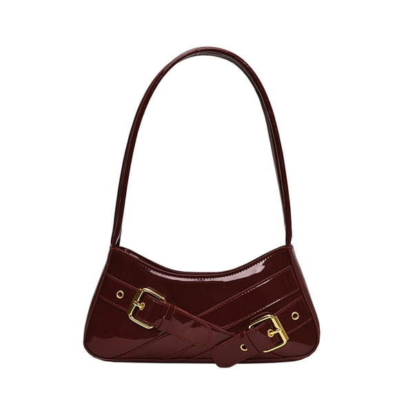 Wxqbjtam Women Shoulder Bag Fashion Handbag for Shopping Walking Traveling Working Dating Red