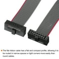 thumbnail image 4 of Unique Bargains IDC 12Pin Flat Ribbon Cable, 1.27mm Pitch FC to FC Connector 10cm Length Grey Jumper Wire Computer DVD, 2Pcs, 4 of 5