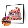 thumbnail image 4 of (PH182) Resina Con Forma Especial Camión Helado Fresa Y Diamante Parcial 30*30cm, 4 of 9