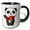 Black/White, variant on 3drose, Funny Cute Kawaii Panda Bear with Red Daisy Flower Cartoon, 11oz Magic Transforming Mug