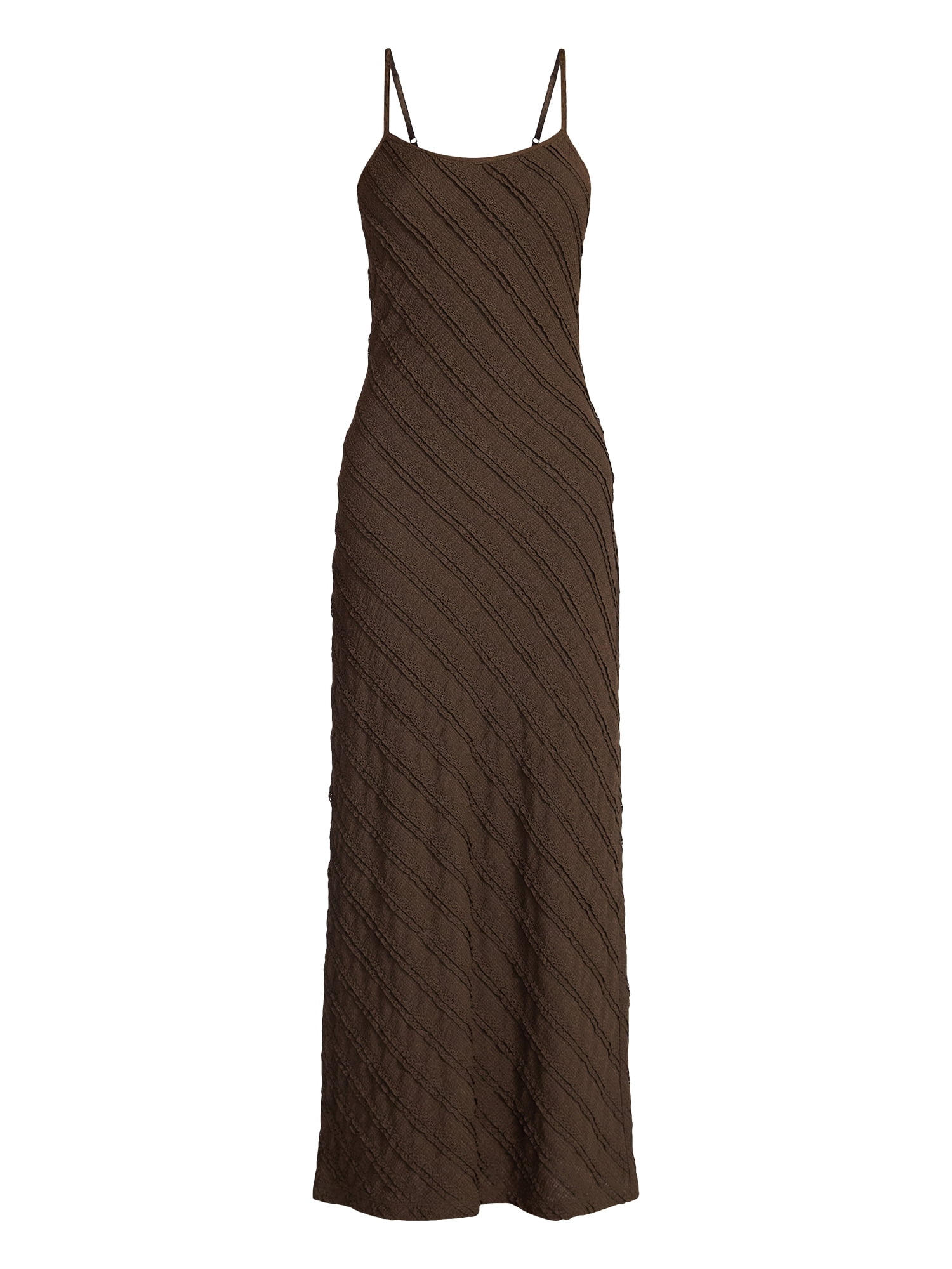 No Boundaries Sleeveless Ruffle Maxi Dress, Women's XXS-XXL