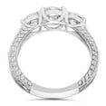 thumbnail image 3 of Pompeii 2ct Vintage Three Stone Round Diamond Engagement Ring 14K White Gold (H/SI2), 3 of 3