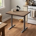 thumbnail image 2 of Scranton & Co Mode Teak Bistro Height Conference Table 30 x 48 in, 2 of 6