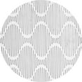 thumbnail image 1 of Ahgly Company Indoor Round Abstract Gray Contemporary Area Rugs, 3' Round, 1 of 1