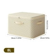 thumbnail image 3 of Corrugated Zipper Box 8L， Clothes Storage Bag Wardrobe Sorting Storage Box Portable Storage Bag Storage Box Indoor Outdoor, 3 of 9