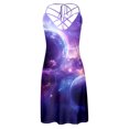 thumbnail image 3 of WILLBEST Vestido De Verano Para Mujer, Moda Primavera/Verano 2025, Informal, Con Cordones Y Estampado De Estrellas, Vestido De Playa, 3 of 3