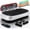 White, variant on Lifepro Waver Mini Vibration Plate Exercise Machine – Whole Body Vibrating Plate Machine for Lymphatic Drainage, Muscle Toning & Recovery with Resistance Bands & Remote - Blue