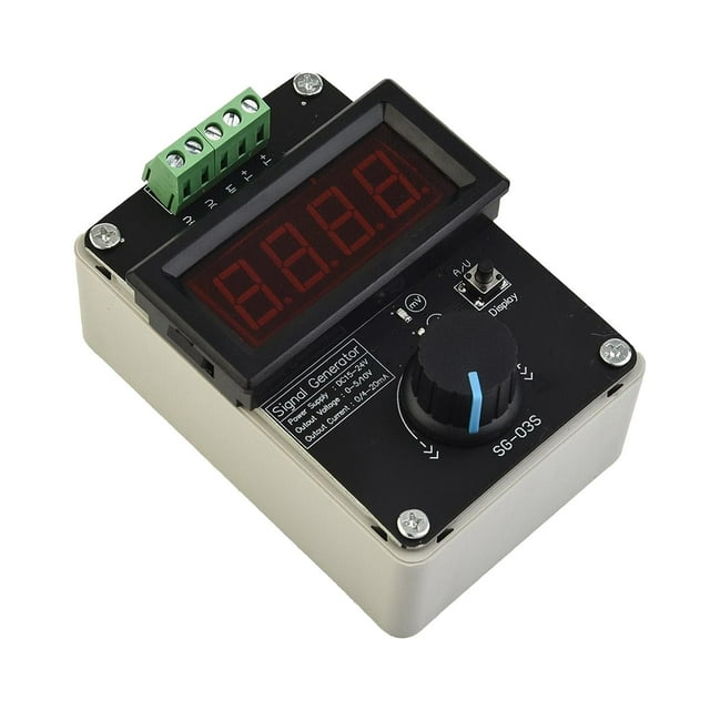 Generador de señal Simulador analógico de voltaje actual Prueba de LED Depuración Ajuste de mejorado Multifuncional DC 0-10V 0-20MA 4-20MA
