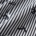 thumbnail image 5 of ClodeEU Women's Striped Embroidered Plus Size Print Short Sleeve Peplum Blouse, Casual Button Down Summer Shirt Black,Women's Plus L, 5 of 6
