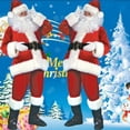 thumbnail image 3 of Adult Christmas Santa Claus Costume Outfit Set Xmas Cosplay Costume, 3 of 4