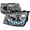 Chrome, variant on R8 Style Halo LED Projector Headlight for 99 to 04 Volkswagen Jetta, Black - 11 x 19 x 22 in.