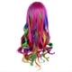 thumbnail image 3 of Pelucas Rizadas Largas de Lady Rainbow, Disfraz de Cosplay de Moda, Peluca de Fiesta Ondulada de Anime, 70Cm, 3 of 5