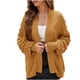 thumbnail image 2 of Abrigo cárdigan de manga larga de punto suelto de color sólido a la moda para mujer Fridja  po4473, 2 of 8