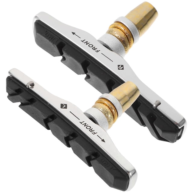 1 Pair Mountain Bike V-Brake Pads Blocks Cycling MTB Road Silent Durable V Brake Rubber Shoes Parts (Black)