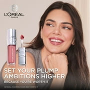 L'Oréal Paris Plump Ambition Hyaluron Lip Oil 24HR Care Lip Gloss with Hyaluronic Acid, Milky Nu, 0.16 fl oz