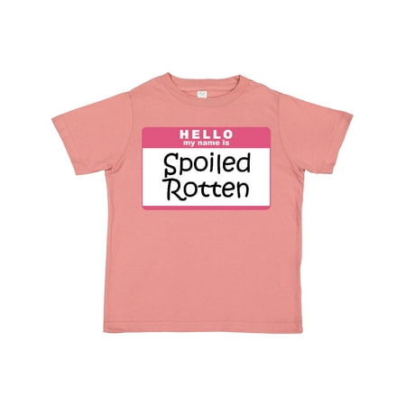 

Inktastic Spoiled Rotten Name Tag Gift Toddler Boy or Toddler Girl T-Shirt