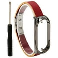 thumbnail image 2 of Stainless Steel PU Leather Strap Adjustable With Bumper Case Smart Watch Replacement Accessory Fit For 7, 2 of 8