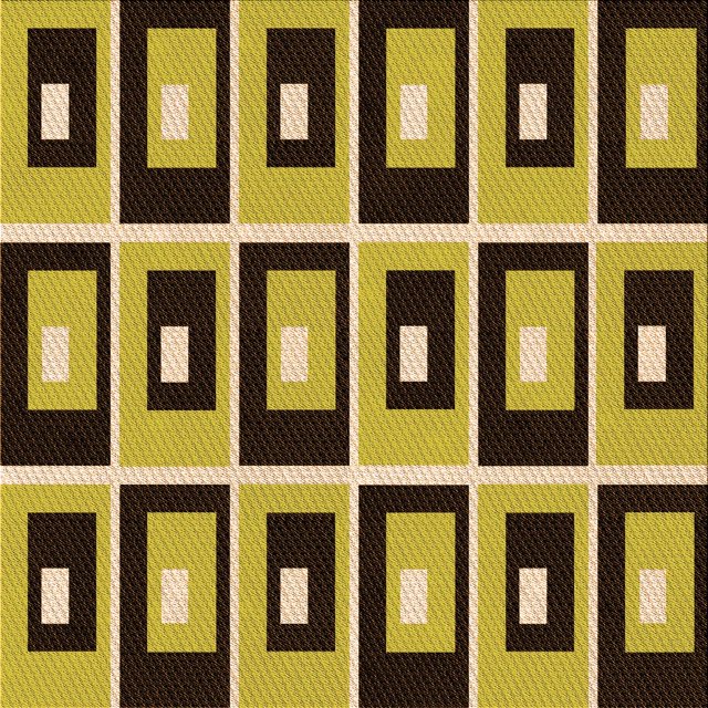 Ahgly Company Tapis d'Intérieur Lavable à la Machine, Carré, Transitionnel, Brun Doré Jaune, Tapis de Zone, 8 Pieds Carré