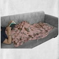 thumbnail image 6 of Forest Soft Flannel Fleece Throw Blanket, Pastel Mushrooms Butterflies Flowers Herbs Dragonfly Repetition, Cozy Plush for Indoor and Outdoor Use, 60" x 80", Pale Pink Cinnamon and Dust, by Ambesonne, 6 of 6