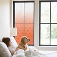 thumbnail image 3 of Morocco Orange Window Privacy Film, Modern Geometric Gradient Simple Static Cling UV Sun Blocking Tint Film Heat Control Windows Films for Bedroom Bathroom, Window Stickers 23.6"x59", 3 of 8