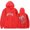 red, variant on 2hollis Merch Gold Logo Hoodies Women Men Long sleeve Fashion Casual Hooded Sweatshirts