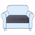 thumbnail image 1 of Subrtex Couch Slipcover Rv Seater Slip Loveseat Stretch Durable Sofa Cushion Cover Spandex Elastic Furniture Protector For Settee Seat For Replacement In Livingroom, Small, Gray, 1 of 1