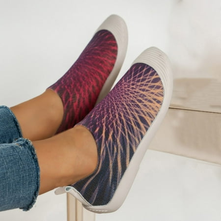 

Aayomet Dark Wedges Shoes for Women Custom Women Running Shoe Slip On Walking Sneakers Breathable Casual Walking Shoes A 7