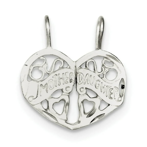 FJC Finejewelers Sterling Silver Mother Daughter 2-piece Break Apart Charm