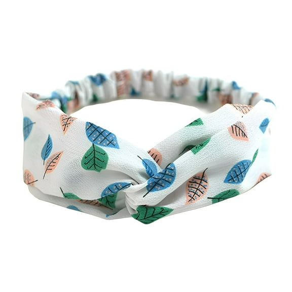 TELOLY Headbands for Women,Cloth Wide Headband,Skin Care Headband,White