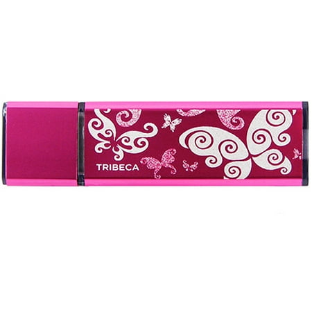 Tribeca Splash 4GB USB Flash Drive, Aqua Flip Flops, FV01707