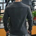 thumbnail image 6 of HAiming Mens Warm Tops Stand Collar Long Sleeve Soft Comfy Casual Pullover Sweatshirts with Pockets, 6 of 7