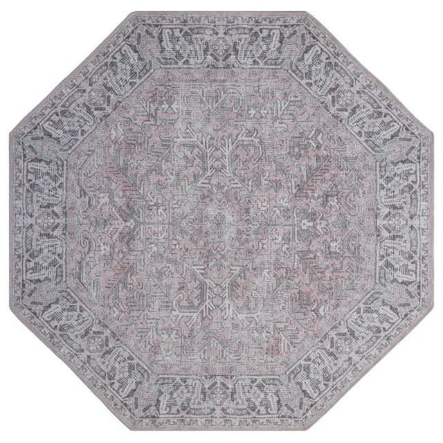 United Weavers 2700 20010 88OCT 7 ft. 10 in. Divine Forecast Octagon Power Loomed Rug, Grey