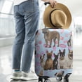 thumbnail image 2 of French Bulldogs Luggage Cover Fashion Suitcase Cover Baggage Covers Fit 25-28 Inch Luggage (Go Travel), 2 of 5