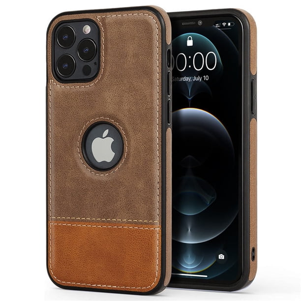 Funda de teléfono de cuero ultradelgada para iPhone 13 Pro Max 12 11 Pro Max XR X 7 Plus 14 parachoques a prueba de golpes funda trasera suave de negocios Tan Jianjun unisex