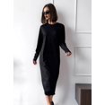 thumbnail image 4 of Women'S Dress Loose Fitting Long Sleeve Evening Fall Winter Dresses for Women, 4 of 10