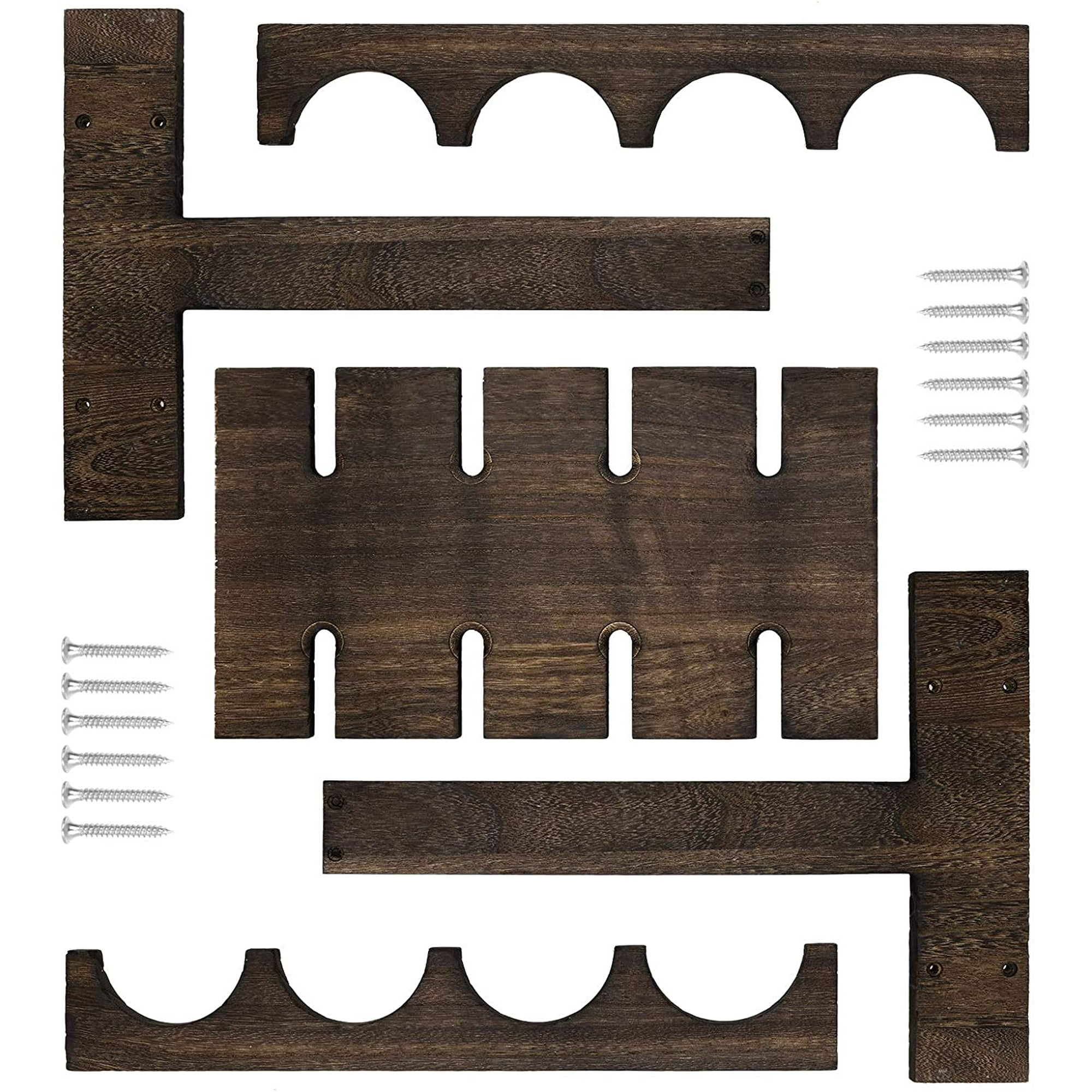 Wine Bar Cabinet,Freestanding Wine Rack With Glass Holder And Storage Shelves For Bar, Kitchen, Dining Room And Living Room