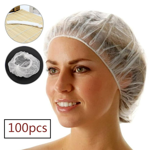 Bonnet de douche jetable pour cheveux, 100 pièces/sac, Non tissé