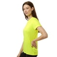 thumbnail image 6 of High Visibility Short Sleeve Workwear Tee, 100% Polyester Hi Vis Reflective Performance T-Shirts for Women (Neon Safety Yellow 2 Pack, S), 6 of 7