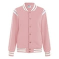 thumbnail image 6 of TTUHYWXI Bomber Jacket Women Varsity Casual Button Down Lightweight Spring Short Outwear with Pockets (Pink, M), 6 of 8