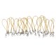 thumbnail image 2 of 20 Unids Poliéster Cordón Charm Cuelga El Cable Colgante Para El Teléfono Móvil Llaves Hallazgos Suministros Oro Sunnimix correa del acollador del teléfono, 2 of 8