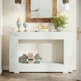 thumbnail image 3 of Tribesigns 47-Inch Console Table, Farmhouse Entryway Console Table with Storage, Industrial White Accent Table for Living Room, Entrance, 3 of 7