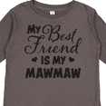 thumbnail image 4 of Inktastic My Best Friend is My Mawmaw with Hearts Boys or Girls Long Sleeve Toddler T-Shirt, 4 of 5