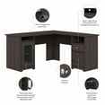 thumbnail image 4 of Pemberly Row 60" Traditional Engineered Wood L-Shape Desk in Heather Gray, 4 of 7